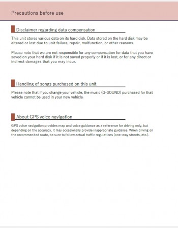 toyota allion 2010 2011& 2012 navigation manual